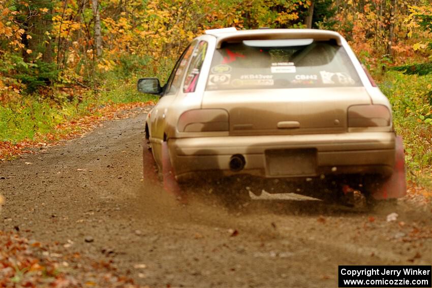 Aidan Hicks / John Hicks Subaru Impreza Wagon on SS13, Trouble.