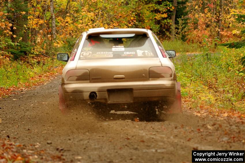 Aidan Hicks / John Hicks Subaru Impreza Wagon on SS13, Trouble.