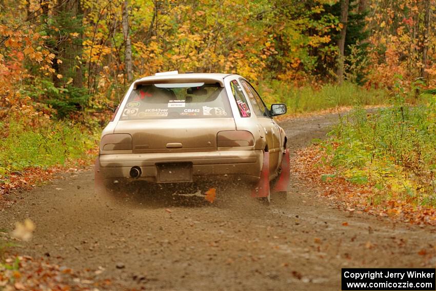 Aidan Hicks / John Hicks Subaru Impreza Wagon on SS13, Trouble.