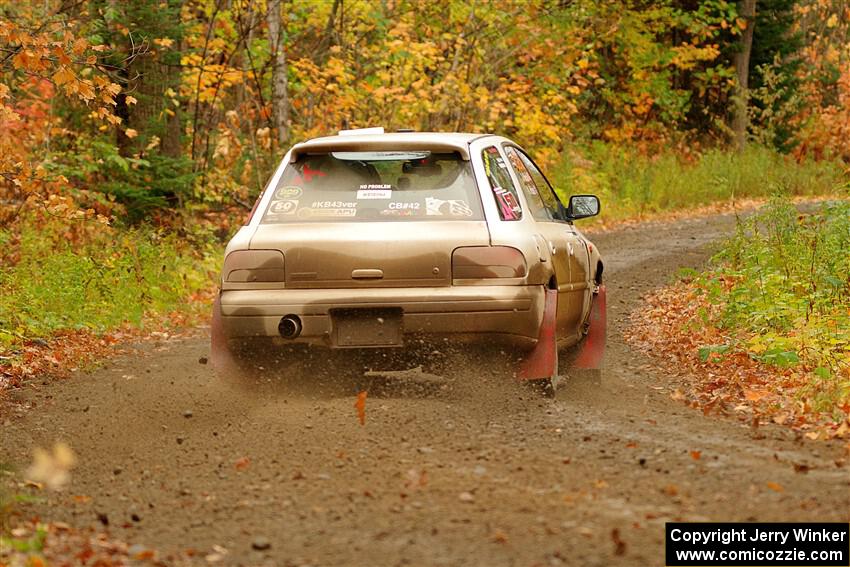 Aidan Hicks / John Hicks Subaru Impreza Wagon on SS13, Trouble.