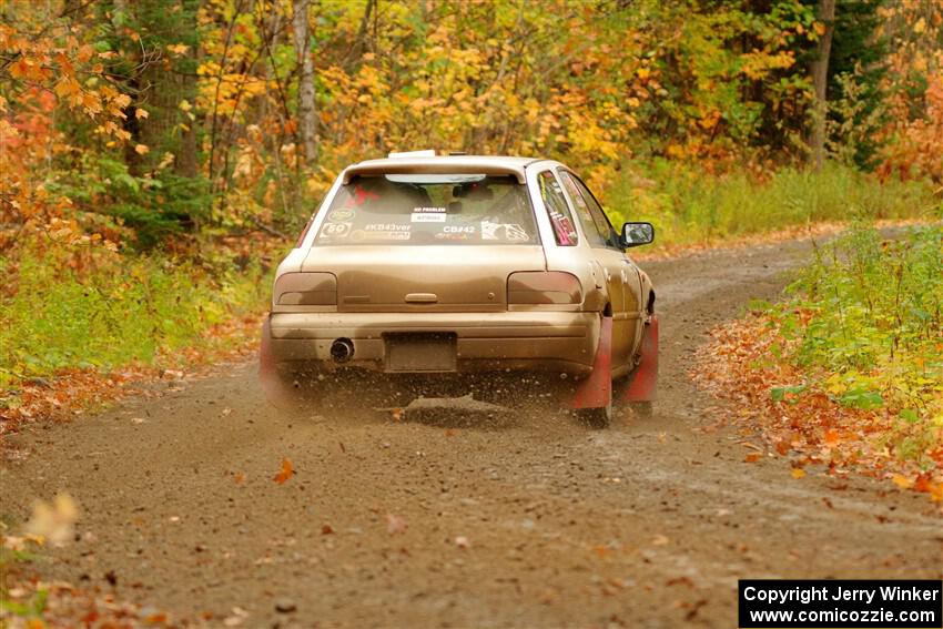 Aidan Hicks / John Hicks Subaru Impreza Wagon on SS13, Trouble.