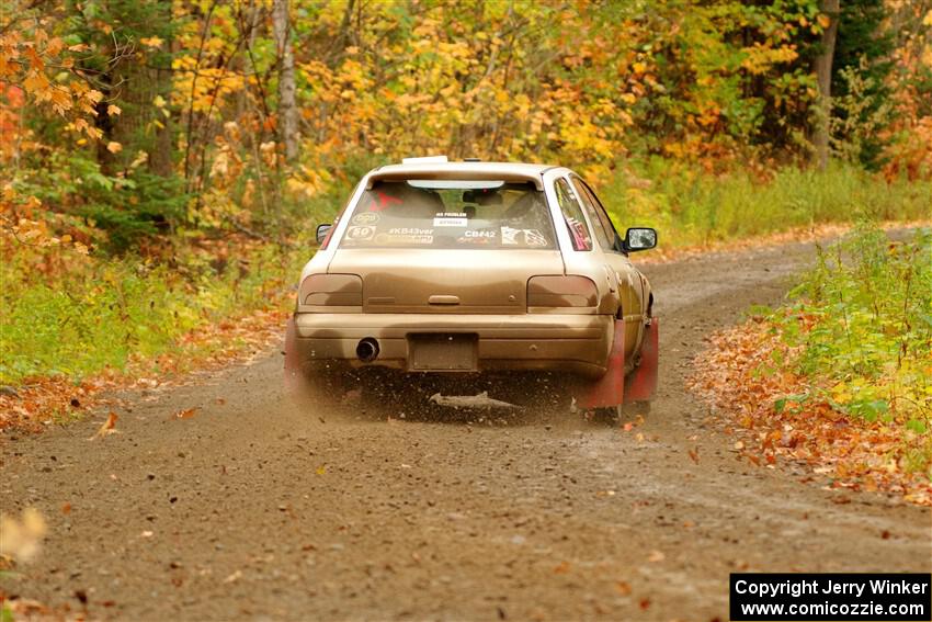 Aidan Hicks / John Hicks Subaru Impreza Wagon on SS13, Trouble.