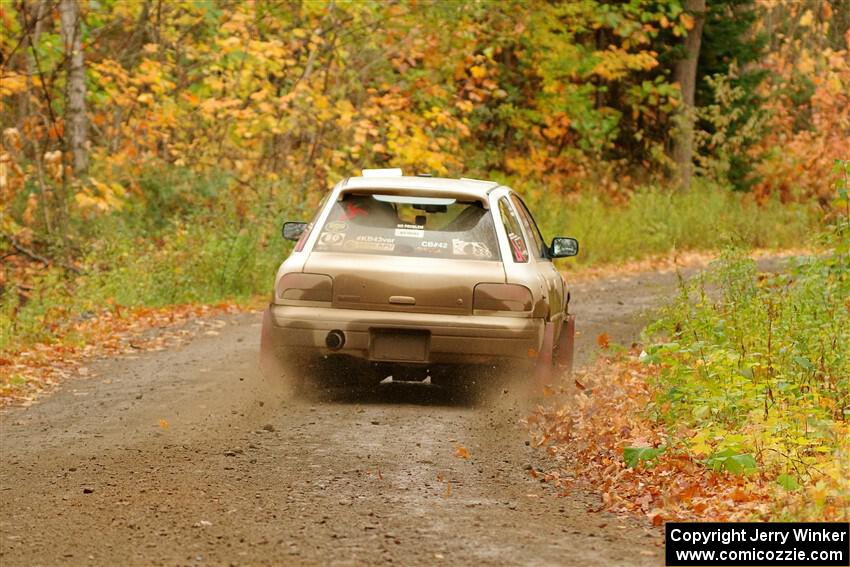 Aidan Hicks / John Hicks Subaru Impreza Wagon on SS13, Trouble.