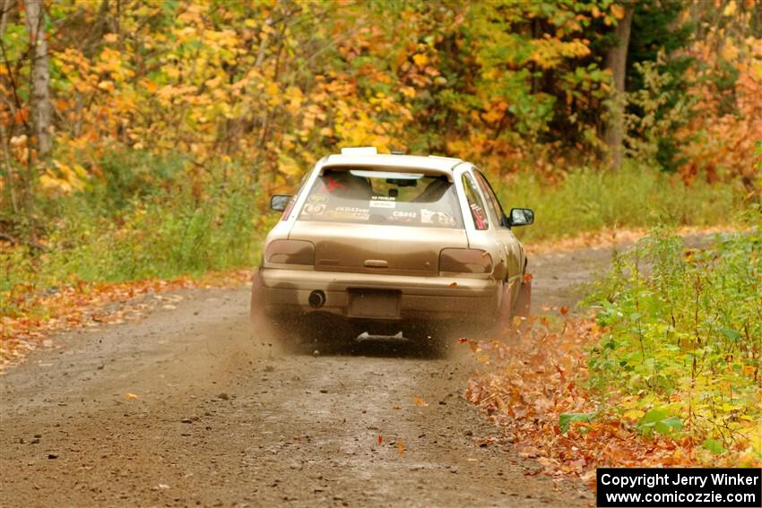 Aidan Hicks / John Hicks Subaru Impreza Wagon on SS13, Trouble.