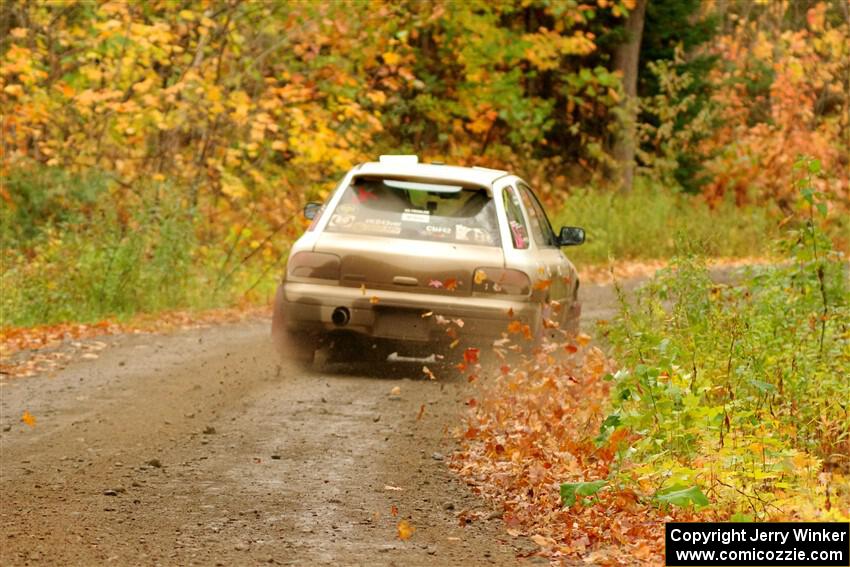 Aidan Hicks / John Hicks Subaru Impreza Wagon on SS13, Trouble.