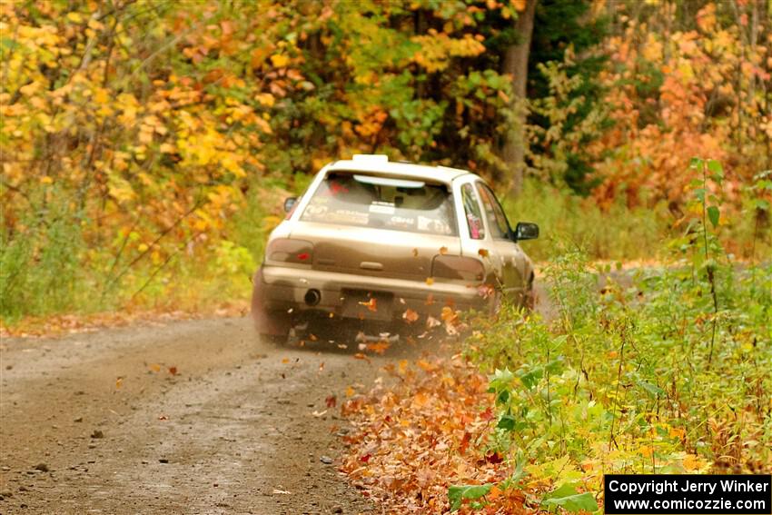 Aidan Hicks / John Hicks Subaru Impreza Wagon on SS13, Trouble.