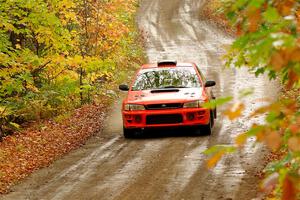 Travis Mattonen / Anikka Nykanen Subaru Impreza on SS13, Trouble.