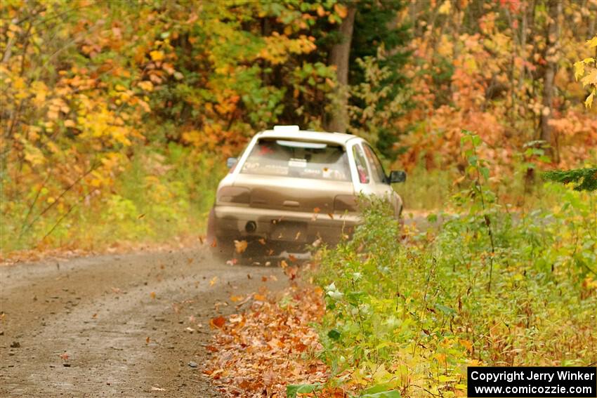 Aidan Hicks / John Hicks Subaru Impreza Wagon on SS13, Trouble.