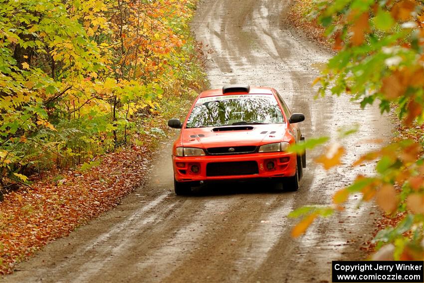 Travis Mattonen / Anikka Nykanen Subaru Impreza on SS13, Trouble.