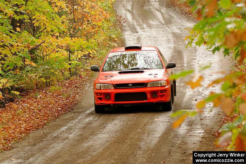 Travis Mattonen / Anikka Nykanen Subaru Impreza on SS13, Trouble.