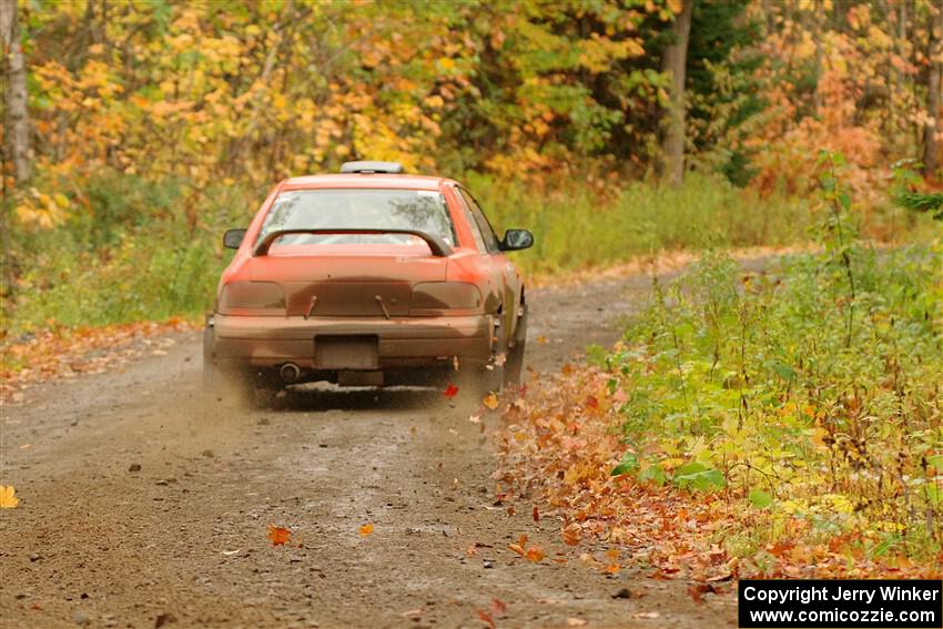 Travis Mattonen / Anikka Nykanen Subaru Impreza on SS13, Trouble.