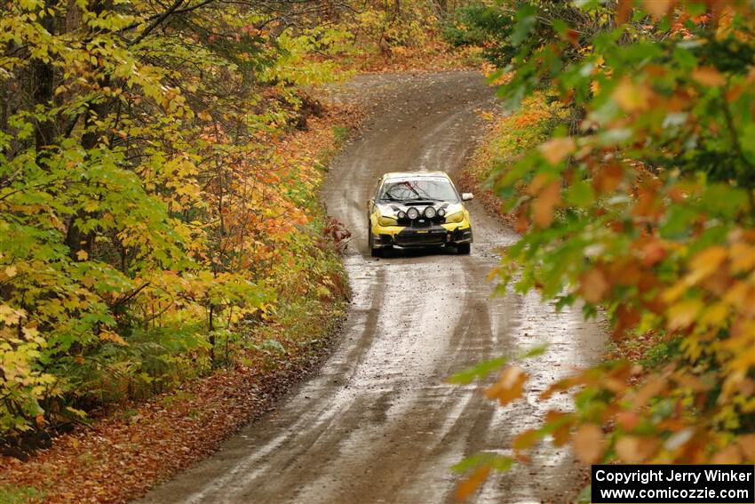 Colin Schulz / Jake Carlson Subaru WRX STi on SS13, Trouble.