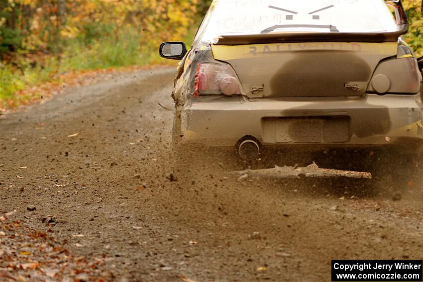 Colin Schulz / Jake Carlson Subaru WRX STi on SS13, Trouble.