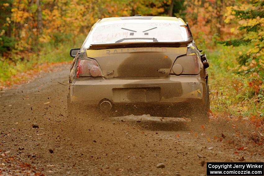 Colin Schulz / Jake Carlson Subaru WRX STi on SS13, Trouble.