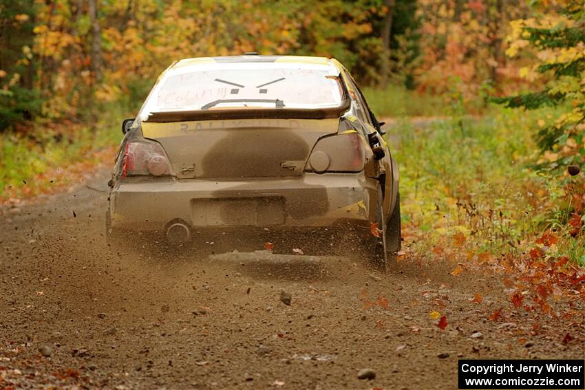 Colin Schulz / Jake Carlson Subaru WRX STi on SS13, Trouble.