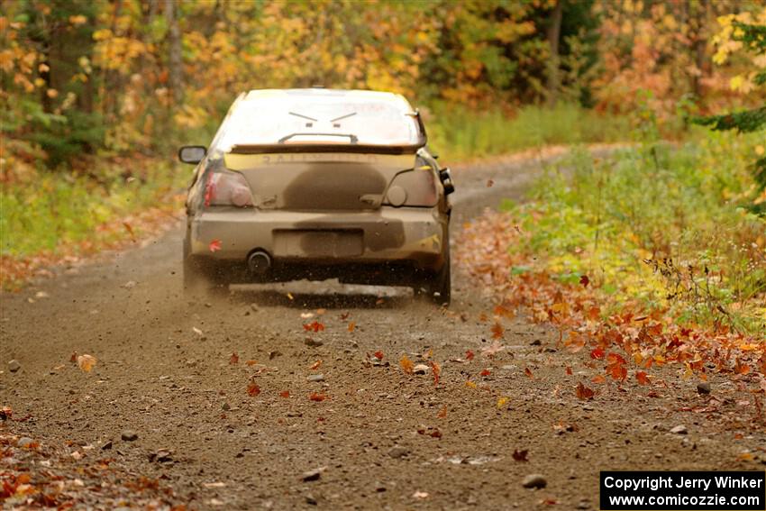 Colin Schulz / Jake Carlson Subaru WRX STi on SS13, Trouble.