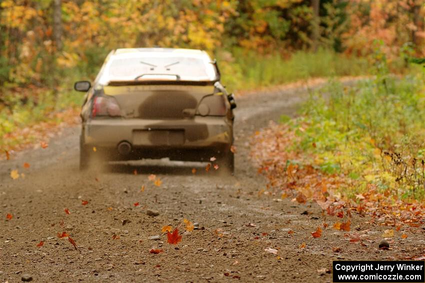 Colin Schulz / Jake Carlson Subaru WRX STi on SS13, Trouble.