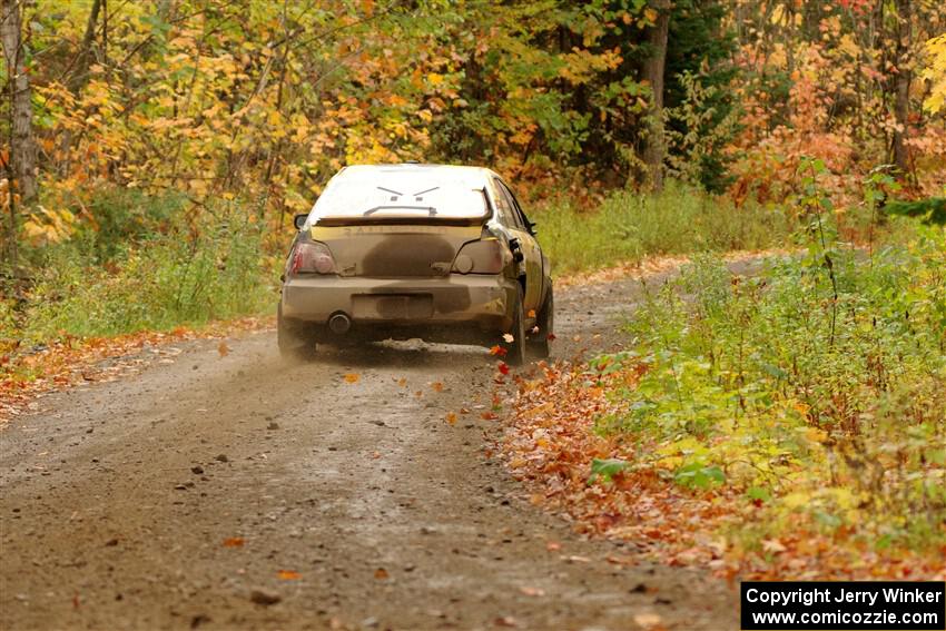 Colin Schulz / Jake Carlson Subaru WRX STi on SS13, Trouble.