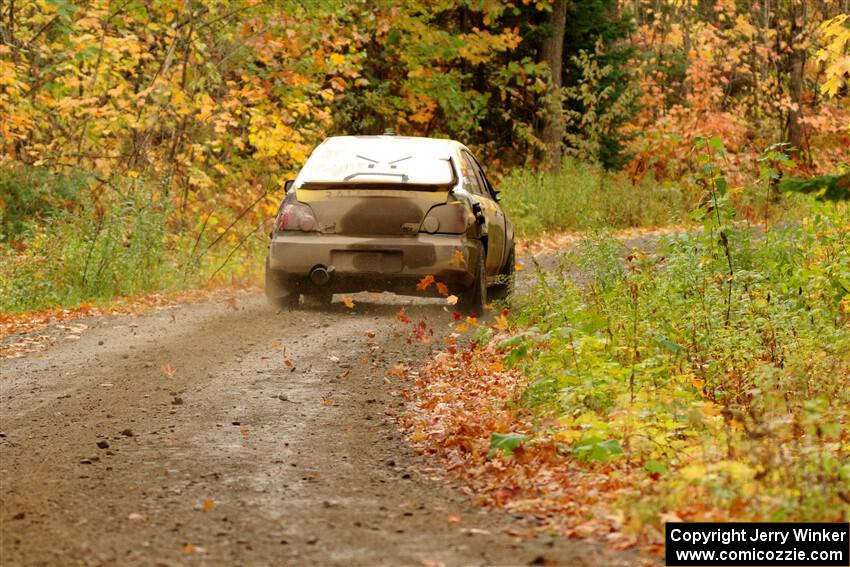 Colin Schulz / Jake Carlson Subaru WRX STi on SS13, Trouble.