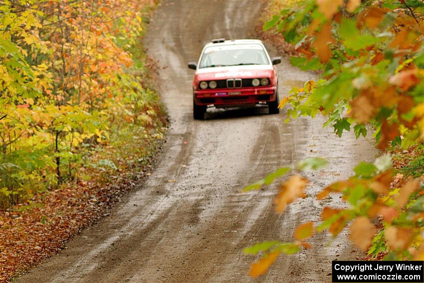 Dan Downey / Sammie Downey BMW 325is on SS13, Trouble.