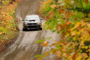 John Farrow / Michael Farrow Subaru WRX on SS13, Trouble.