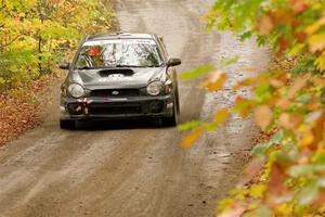 John Farrow / Michael Farrow Subaru WRX on SS13, Trouble.