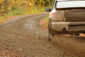 John Farrow / Michael Farrow Subaru WRX on SS13, Trouble.