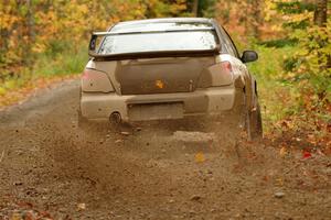 John Farrow / Michael Farrow Subaru WRX on SS13, Trouble.