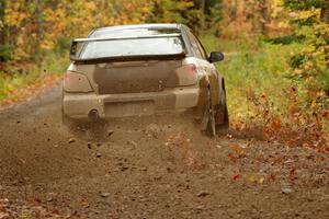 John Farrow / Michael Farrow Subaru WRX on SS13, Trouble.