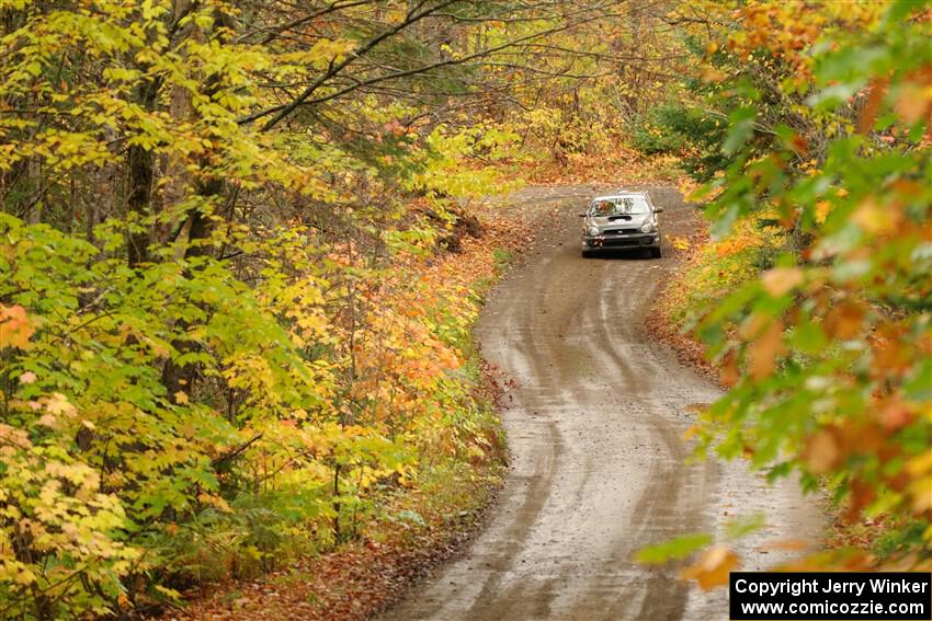 John Farrow / Michael Farrow Subaru WRX on SS13, Trouble.