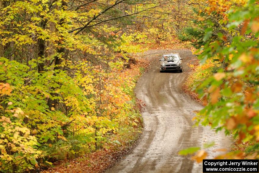 John Farrow / Michael Farrow Subaru WRX on SS13, Trouble.