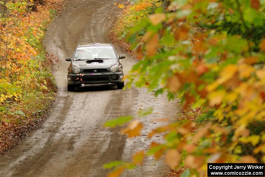 John Farrow / Michael Farrow Subaru WRX on SS13, Trouble.