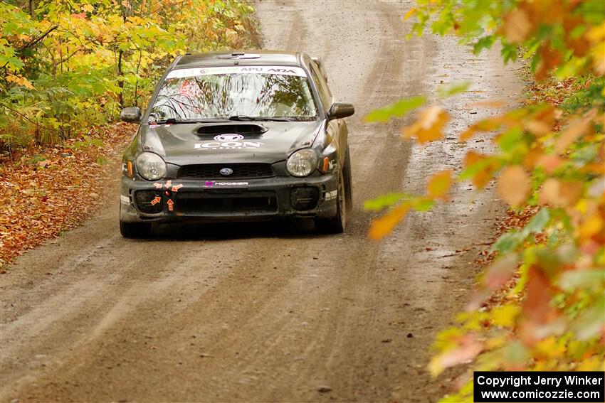 John Farrow / Michael Farrow Subaru WRX on SS13, Trouble.