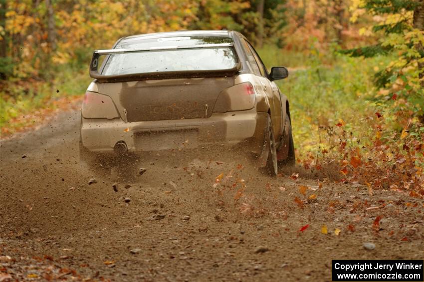 John Farrow / Michael Farrow Subaru WRX on SS13, Trouble.