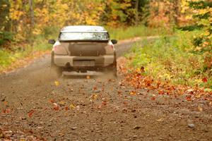 John Farrow / Michael Farrow Subaru WRX on SS13, Trouble.