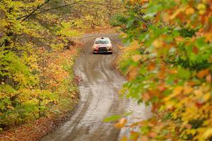 Sumit Panjabi / Michelle Rogers Mitsubishi Lancer Evo X on SS13, Trouble.