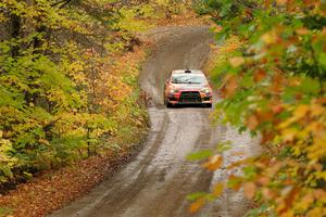 Sumit Panjabi / Michelle Rogers Mitsubishi Lancer Evo X on SS13, Trouble.