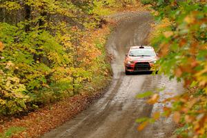 Sumit Panjabi / Michelle Rogers Mitsubishi Lancer Evo X on SS13, Trouble.