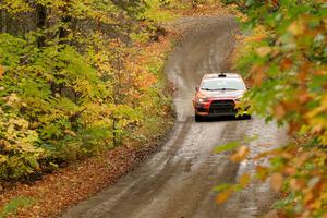 Sumit Panjabi / Michelle Rogers Mitsubishi Lancer Evo X on SS13, Trouble.