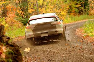 Sumit Panjabi / Michelle Rogers Mitsubishi Lancer Evo X on SS13, Trouble.