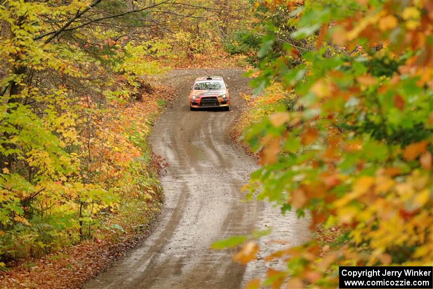 Sumit Panjabi / Michelle Rogers Mitsubishi Lancer Evo X on SS13, Trouble.