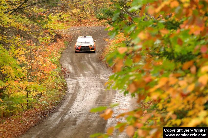 Sumit Panjabi / Michelle Rogers Mitsubishi Lancer Evo X on SS13, Trouble.