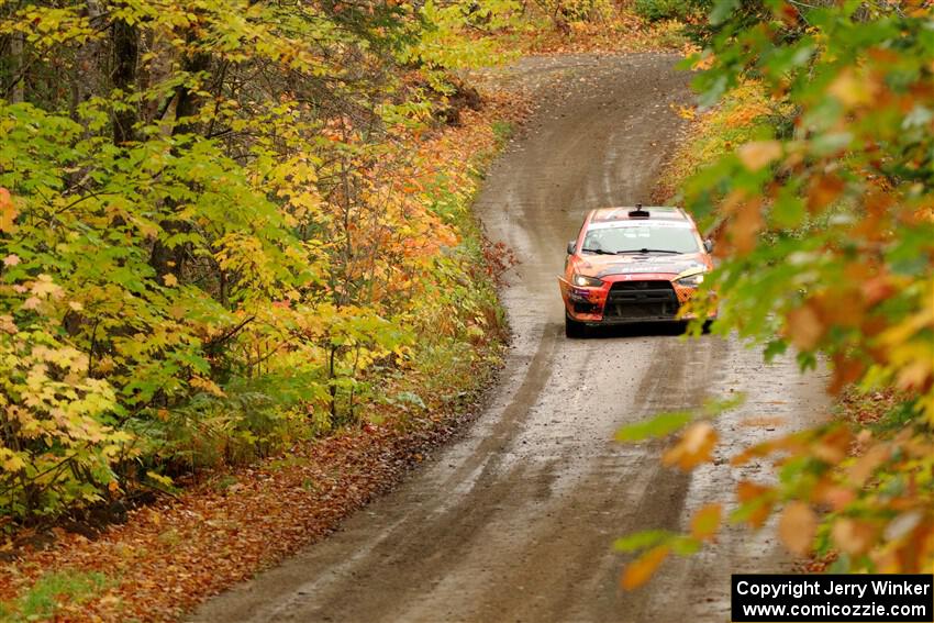 Sumit Panjabi / Michelle Rogers Mitsubishi Lancer Evo X on SS13, Trouble.