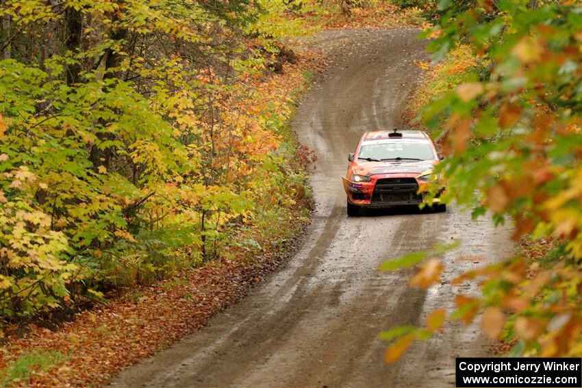 Sumit Panjabi / Michelle Rogers Mitsubishi Lancer Evo X on SS13, Trouble.