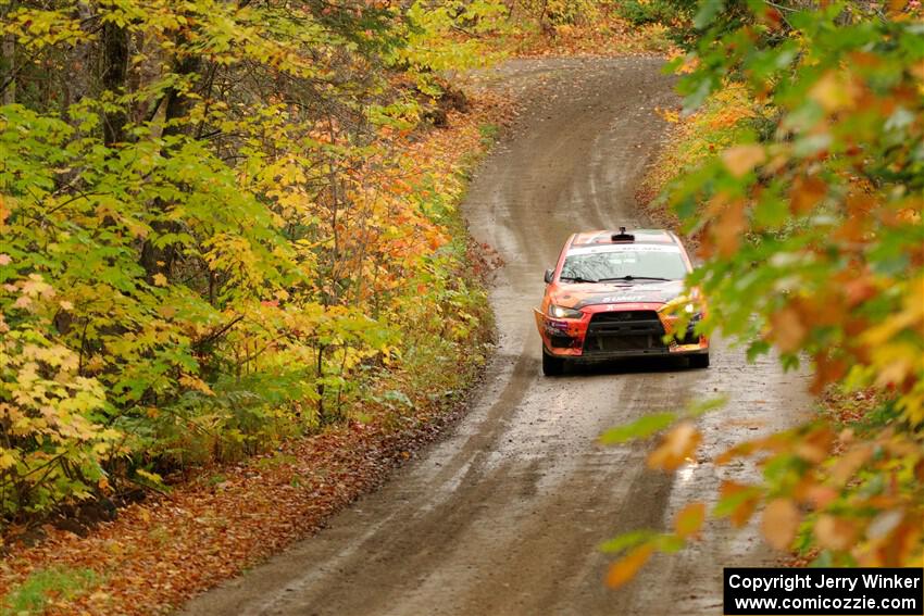 Sumit Panjabi / Michelle Rogers Mitsubishi Lancer Evo X on SS13, Trouble.