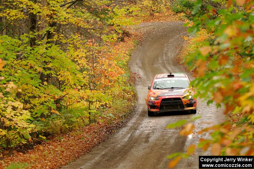 Sumit Panjabi / Michelle Rogers Mitsubishi Lancer Evo X on SS13, Trouble.