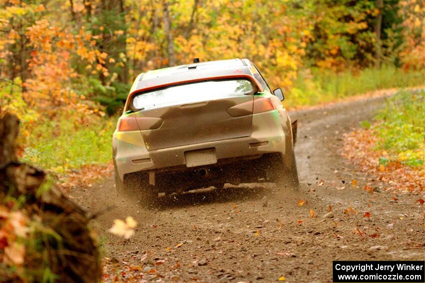 Sumit Panjabi / Michelle Rogers Mitsubishi Lancer Evo X on SS13, Trouble.