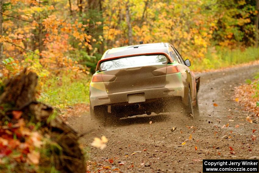 Sumit Panjabi / Michelle Rogers Mitsubishi Lancer Evo X on SS13, Trouble.