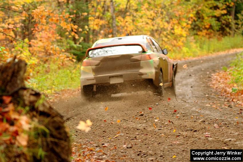 Sumit Panjabi / Michelle Rogers Mitsubishi Lancer Evo X on SS13, Trouble.