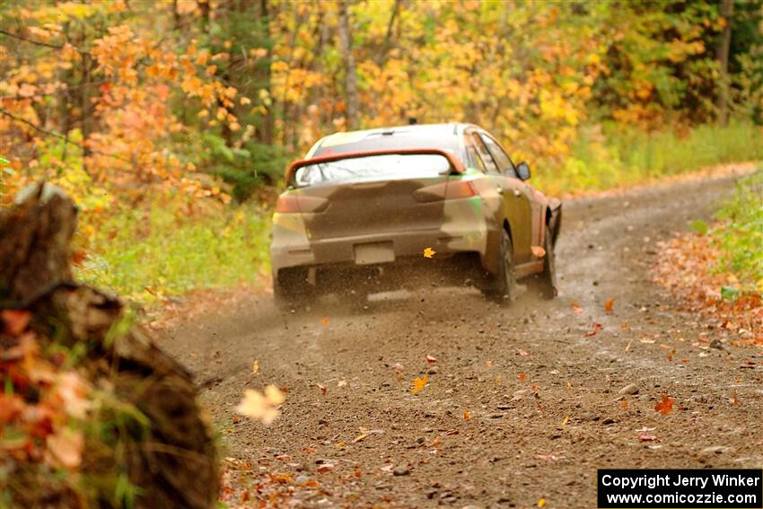 Sumit Panjabi / Michelle Rogers Mitsubishi Lancer Evo X on SS13, Trouble.